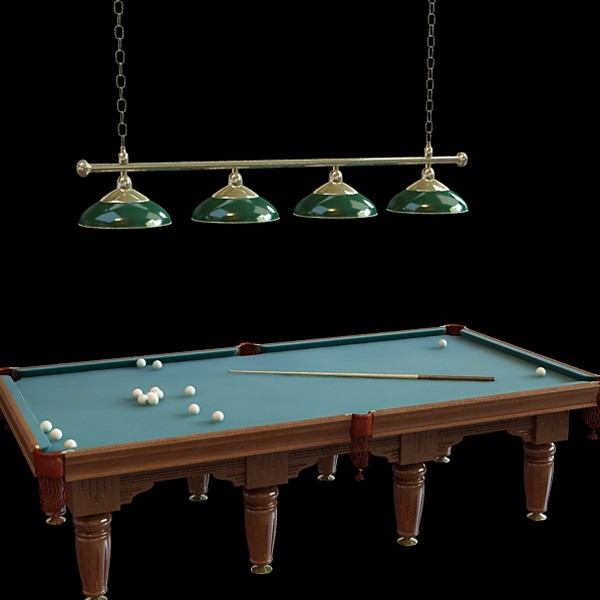 Carom pool billiards 3d rendering