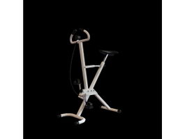 Fitness exercise bike 3d model preview