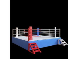 Boxing ring 3d model preview