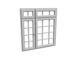Anti-theft window 3d model preview