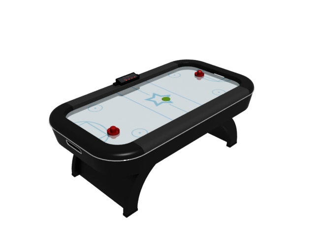 Table game air hockey table 3d rendering