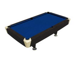 American pool table 3d model preview