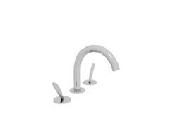Double handle tap faucet 3d model preview