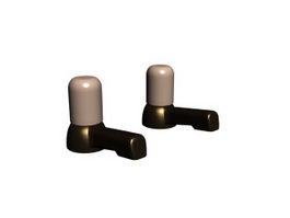 Brass faucet water tap 3d model preview