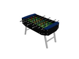 Soccer table football 3d model preview
