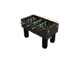 Table football player 3d model preview