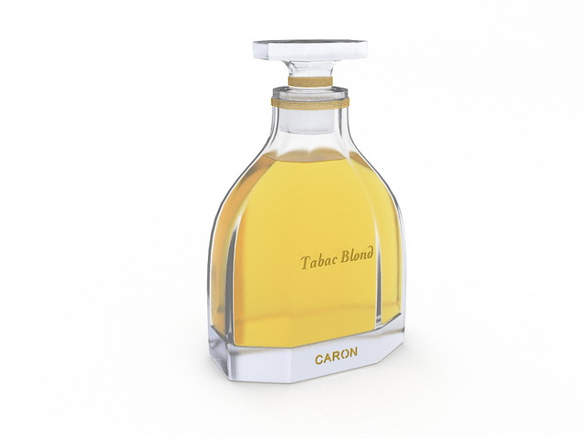 Caron Tabac Blond perfume 3d rendering