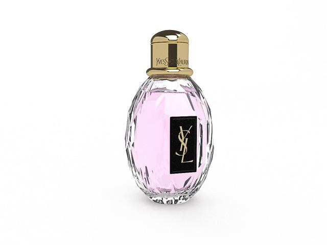 Yves Saint Laurent perfume 3d rendering