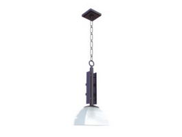 Hanging chain lamp 3d model preview