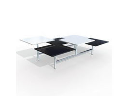 Modern art coffee table 3d preview