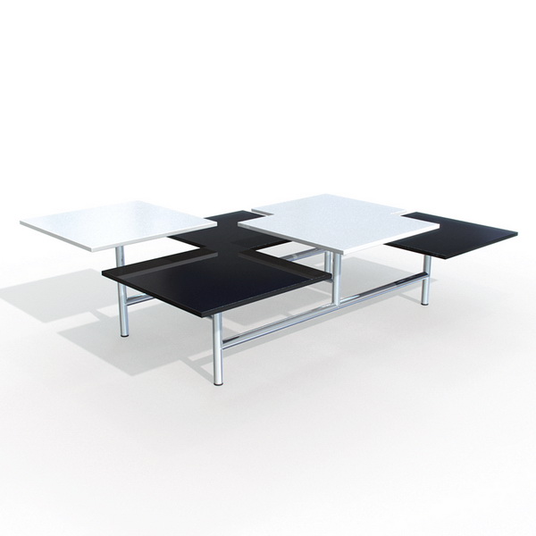 Modern art coffee table 3d rendering