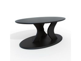 Tulip oval table 3d preview