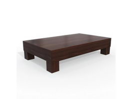 Japan coffee table 3d model preview
