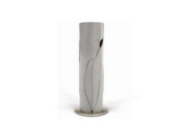 Modern cylindrical floor lamp 3d preview