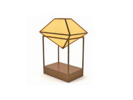 Diamond shape floor lamp 3d model preview