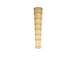 Bamboo joint shape floor lamp 3d model preview