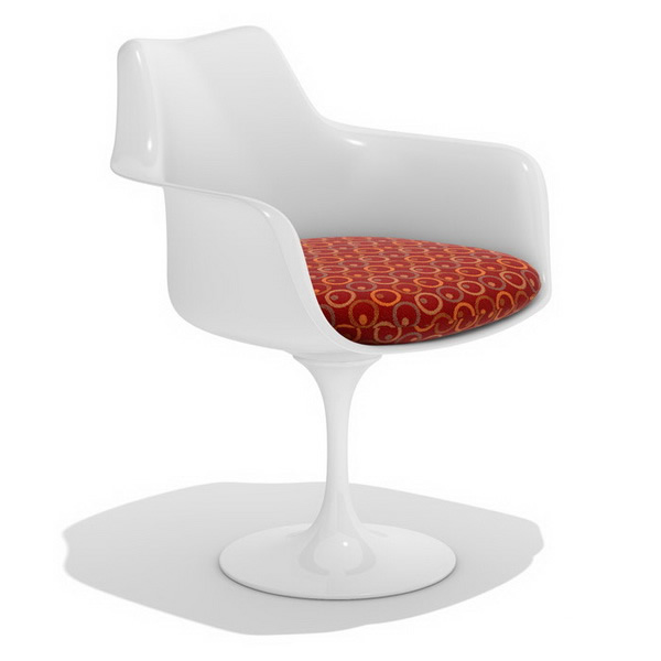 Tulip Arm Chair 3d rendering