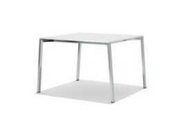 Square outdoor table 3d model preview