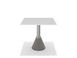 Outdoor bistro table 3d model preview