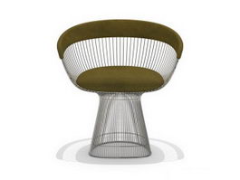 Knoll platner armchair 3d model preview