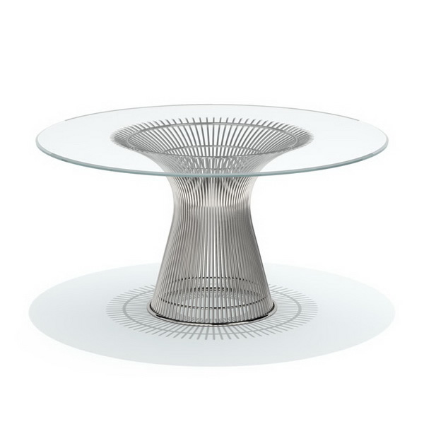 Knoll Platner dining table 3d rendering