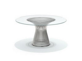 Knoll Platner dining table 3d model preview