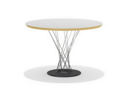 Isamu Noguchi cyclone table dining table 3d model preview