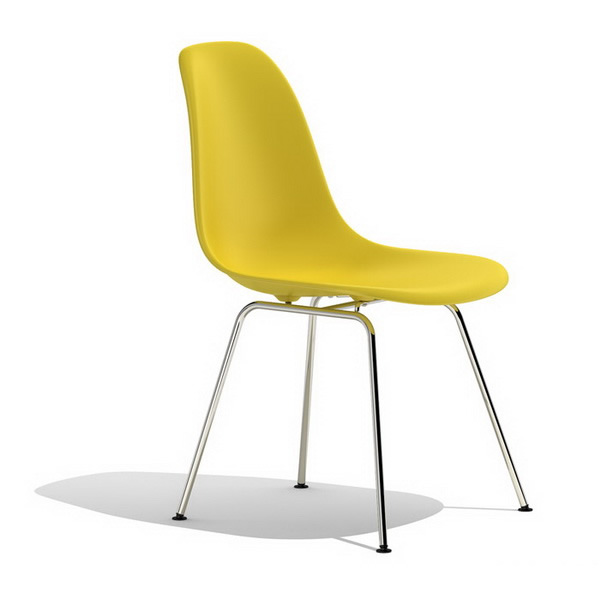 Ray Eames DSX plastic dining side chair 3d rendering