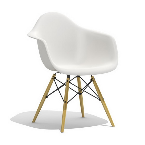 Ray Eames DAW plastic dining armchair 3d rendering
