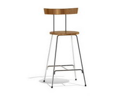 Norman Cherner konwiser stool 3d model preview