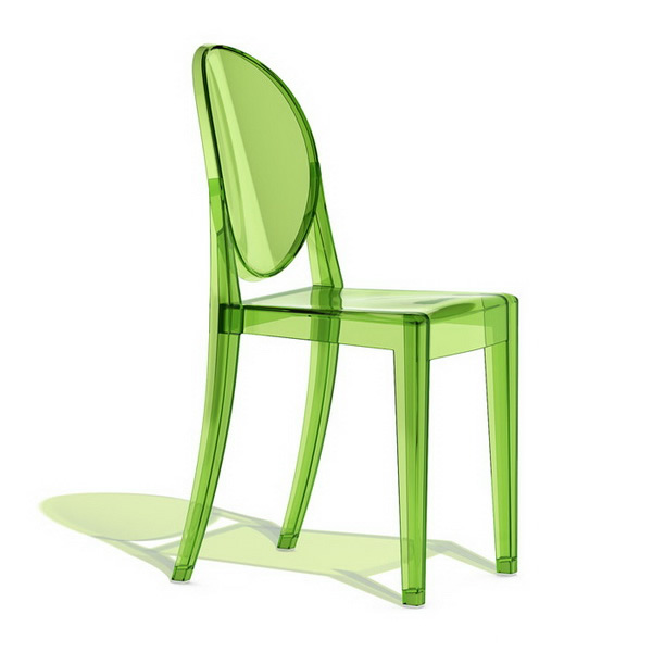 Philippe Starck ghost chair 3d rendering