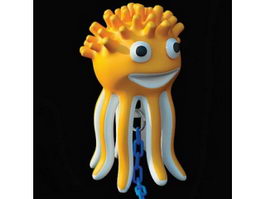 Inflatable toy octopus 3d preview