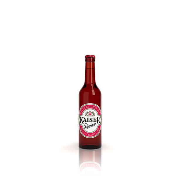 Kaiser beer 3d rendering