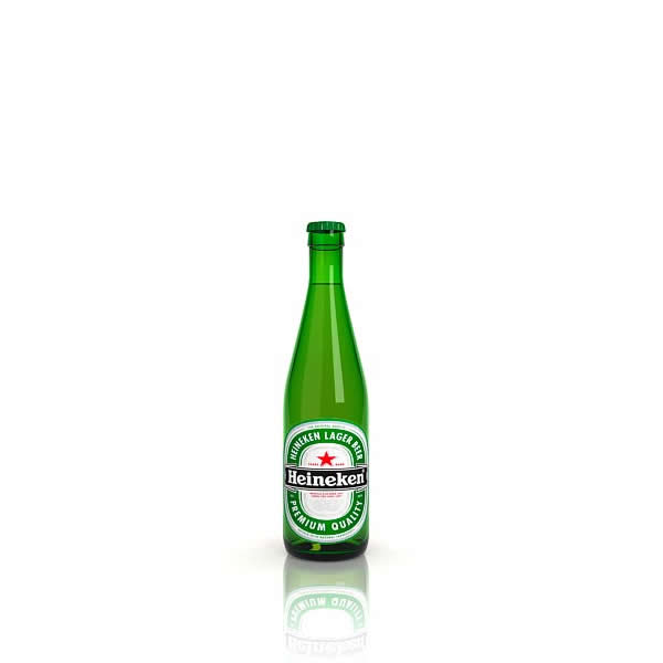 Heineken beer 3d rendering