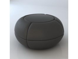 Leather ball sofa 3d model preview