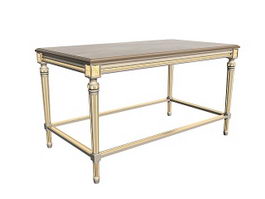 French console table 3d model preview