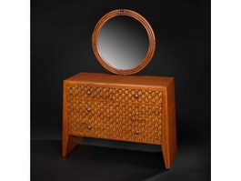 Asian classic dressing table 3d preview