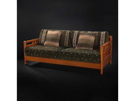 Cushion couch sofa settee 3d model preview