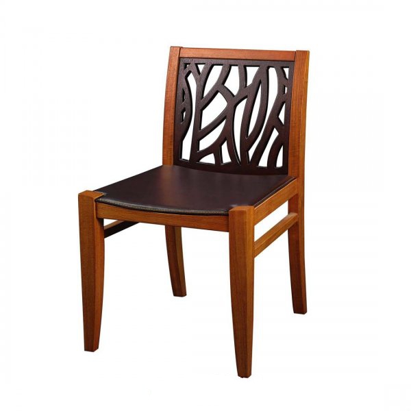 Chinese style antique wooden dining chair 3d rendering