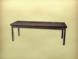 Chinese traditional furniture tea table 3d model preview
