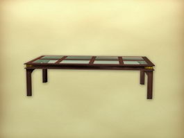 Chinese furniture antique coffee table 3d model preview