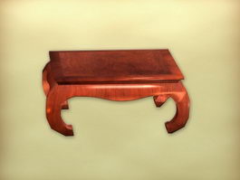 Traditional japanese tea table 3d preview