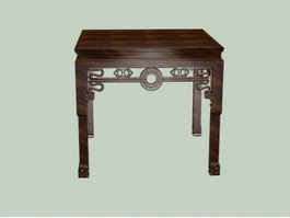 Chinese furniture antique dining table 3d model preview