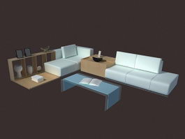 Living Room Sofas 3d Model Free Download Cadnav