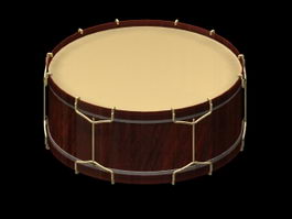 Snare drum 3d model preview