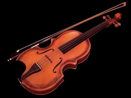 Fiddle Violin 3d model preview