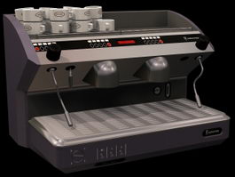 Coffee making machine 3d model preview