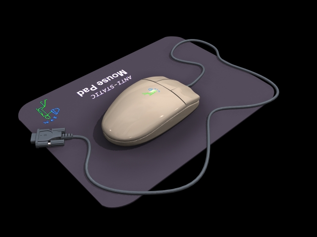 Computer mouse 3d rendering