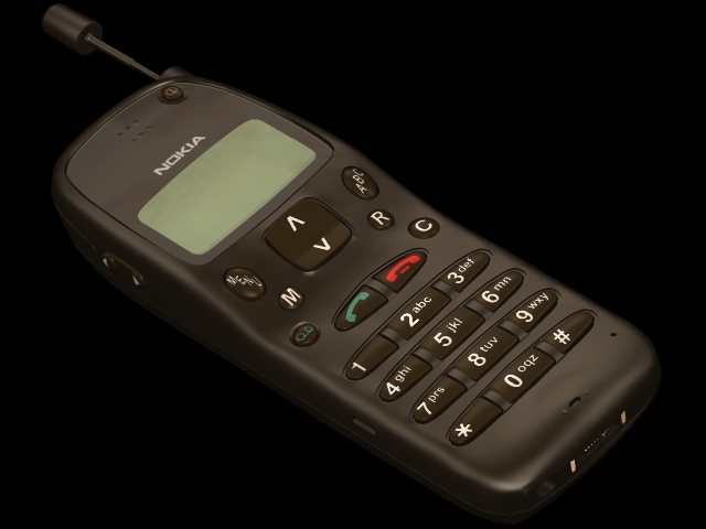 Nokia mobile phone 3d rendering