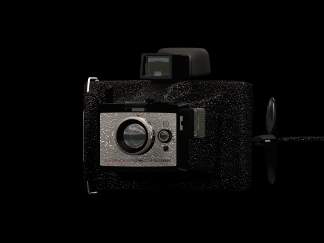 Polaroid Land Camera 3d rendering